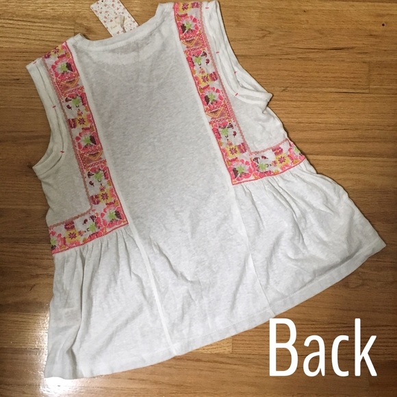 🎉HP✨New Free People Embroidered Tank Top pullover - Picture 3 of 8